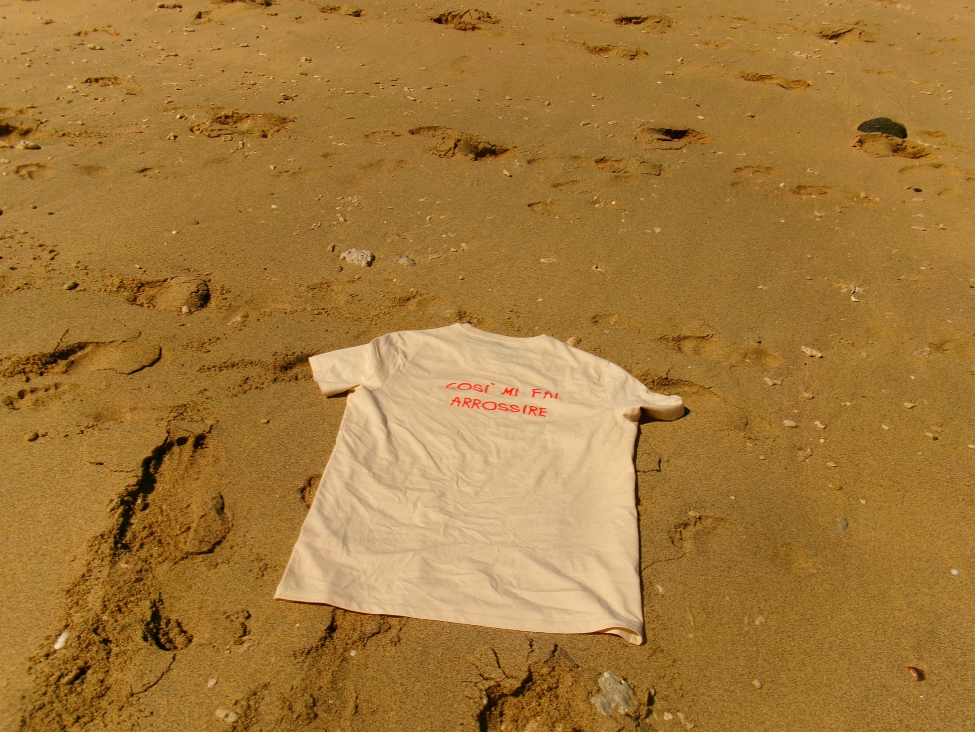 03. "SUNSCREEN" - Regular-Fit Tee Marshmallow
