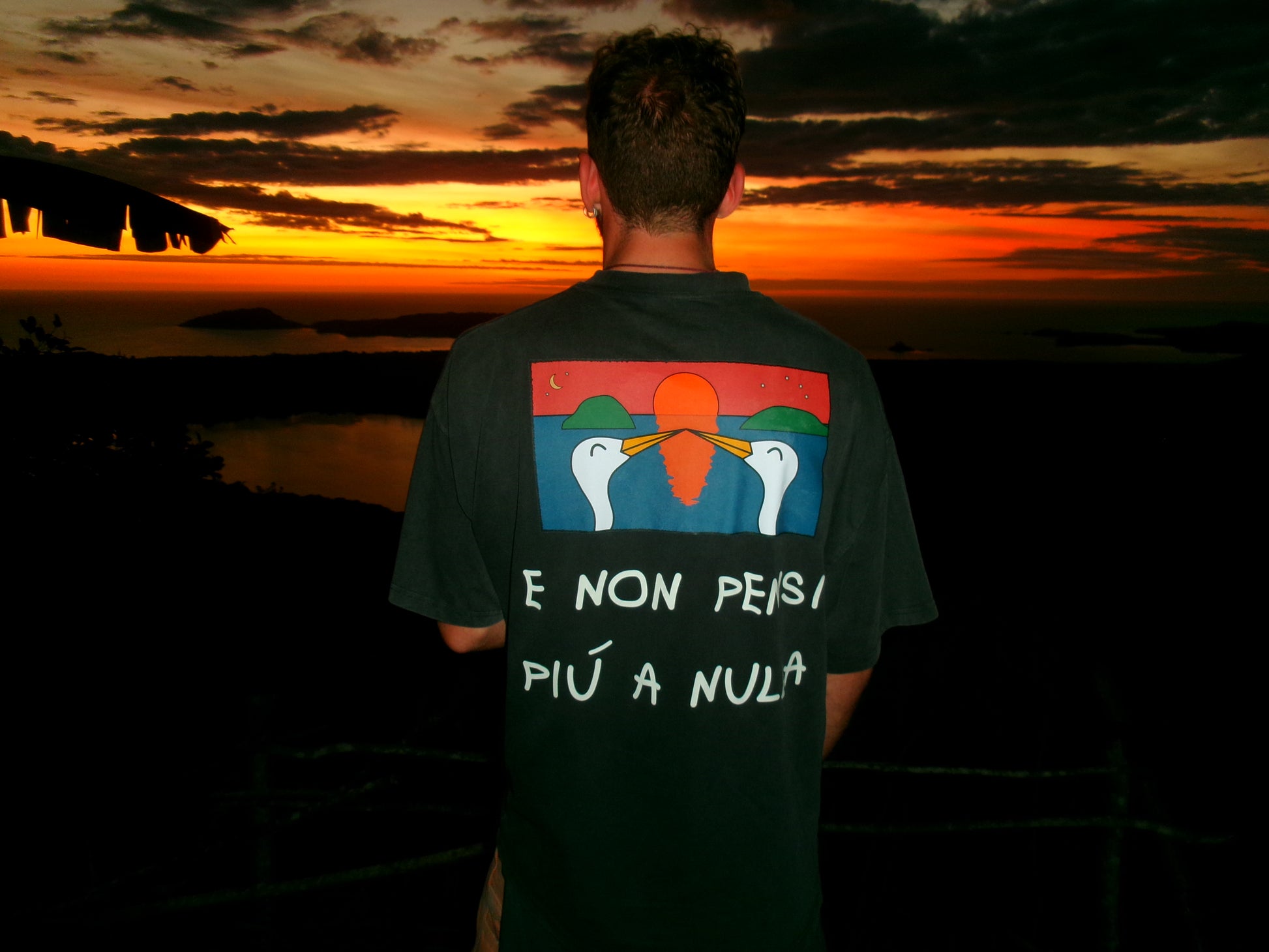 04. "SUNSET" - Loose-Fit Tee Worn Black